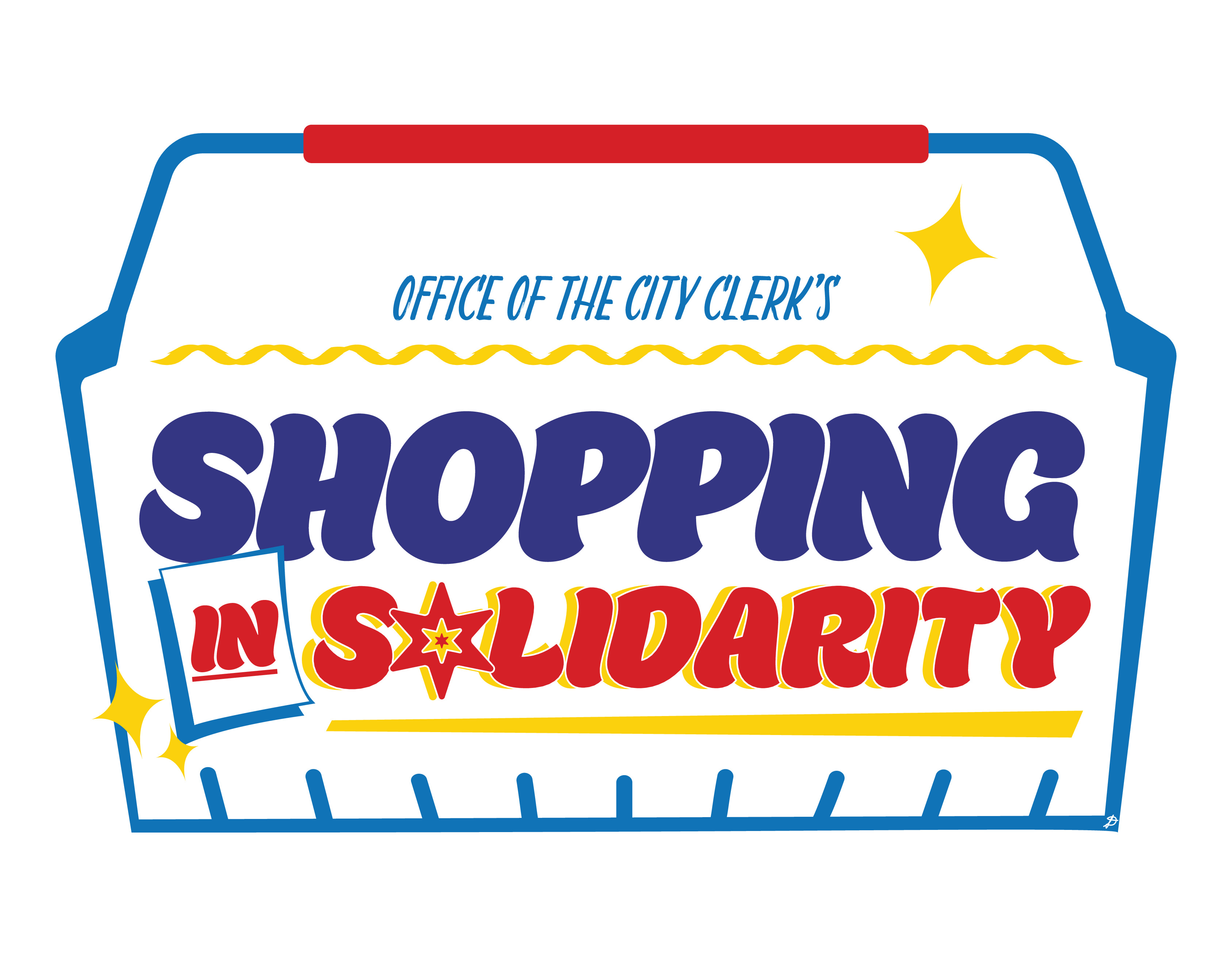 Shopping in Solidarity sign